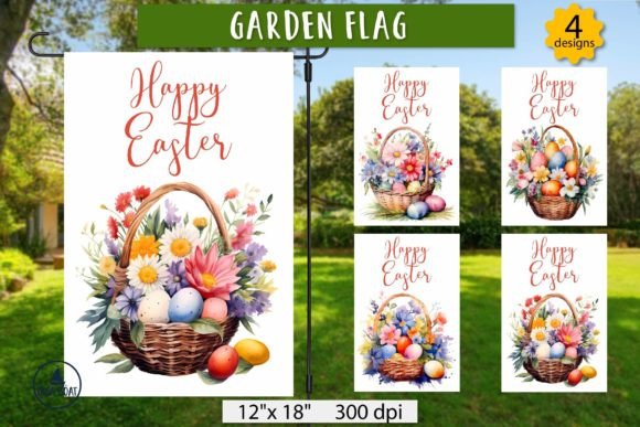 Download Happy Easter Garden Flag Sublimation - Happy easter Collection