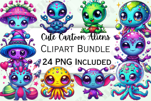 Download Cute Cartoon Alien Clipart - Alien clipart Collection