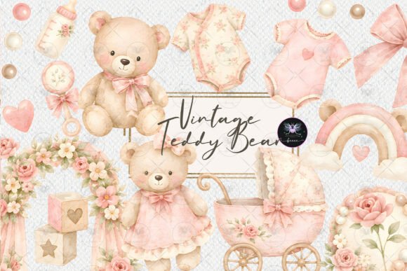 Download Vintage Teddy Bear Clipart - Bear clipart Collection