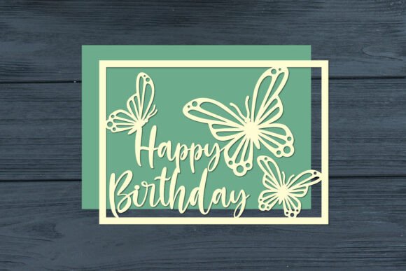 Download Happy Birthday Butterfly Cut Files - Cut files Collection