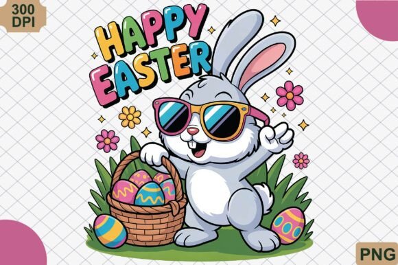 Download Happy Easter, Colorful Bunny Eggs PNG - Happy easter Collection