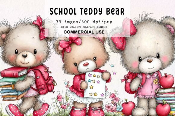 Download Back to School Teddy Bear Clipart - Bear clipart Collection
