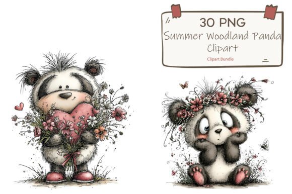 Download Watercolor Panda Bear Clipart Bundle - Bear clipart Collection