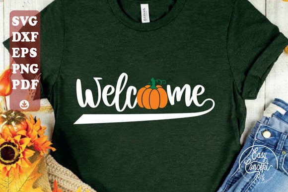 Download Welcome Pumpkin SVG - Premium Resources