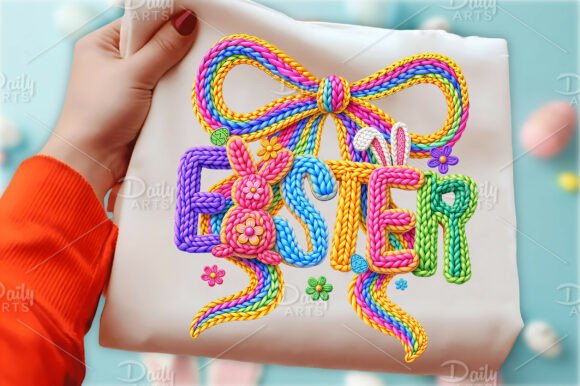 Download Faux Crochet Happy Easter Png - Happy easter Collection