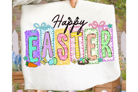 Download Preppy Happy Easter Doodles Png - Happy easter Collection