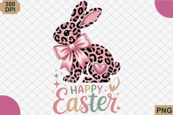 Download Happy Easter Leopard Bunny PNG - Happy easter Collection